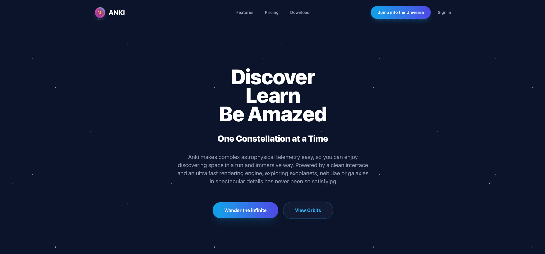 Landing page copy - Anki